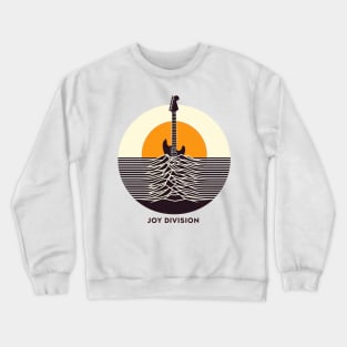 Joy Division Retro Guitar Sun waves Crewneck Sweatshirt